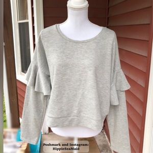 Romeo and Juliet Couture Ruffle Sleeved Sweater!